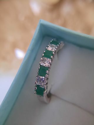 Orecchini a cerchio argento indiano con zirconi