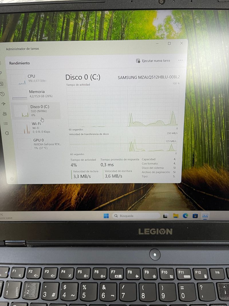 Portátil Gaming Lenovo Legion RTX 3050 Ti afbeelding 5