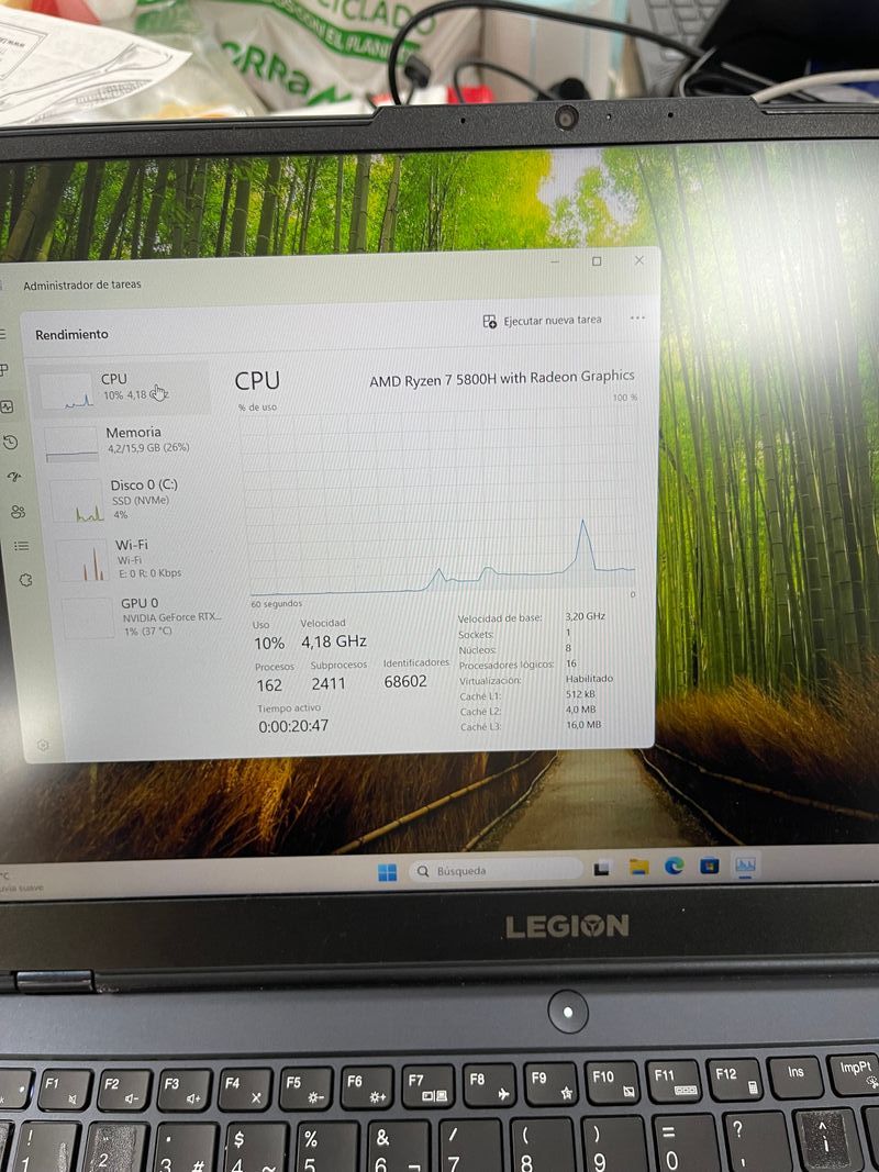 Portátil Gaming Lenovo Legion RTX 3050 Ti afbeelding 7