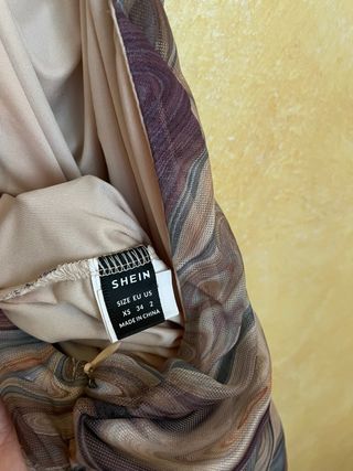 Vestido corto estampado