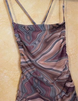 Vestido corto estampado