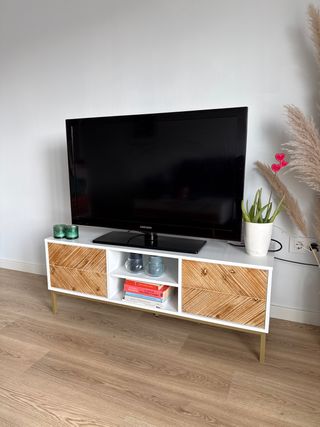 Mueble TV Salón Madera y Metal