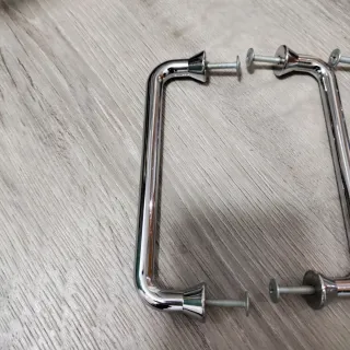 Tiradores de puerta cromados (5 unidades)