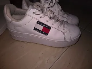 Zapatos Tommy Hilfiger blancos mujer