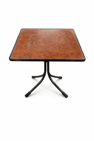 Mesa Terraza Metálica Marrón