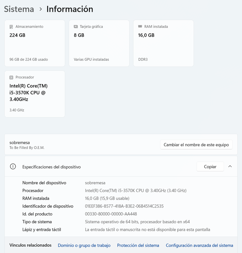 PC Sobremesa i5 Gaming/Trabajo afbeelding 3
