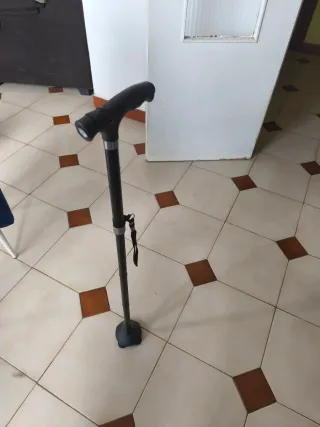 Andador plegable, alzador WC y bastón