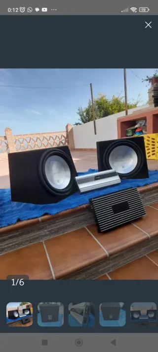 2 Subwoofer Coche sin amplificador