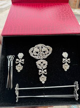 Aderezo Fallera Plata Niña