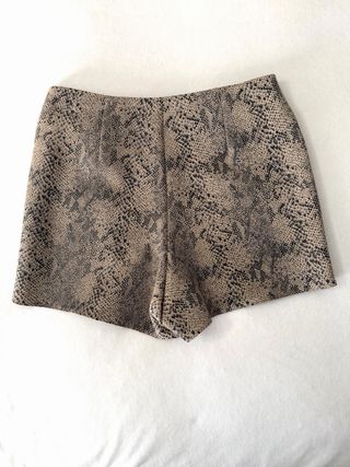 Falda pantalón Zara animal print serpiente
