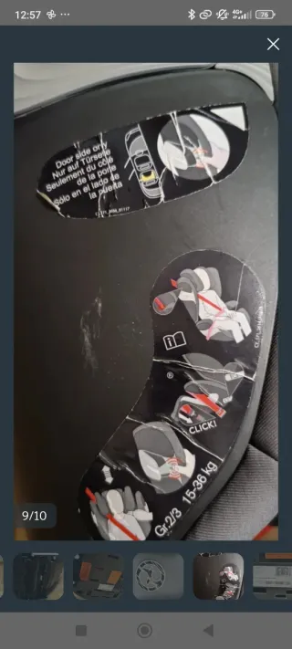 Silla coche Cybex Isofix