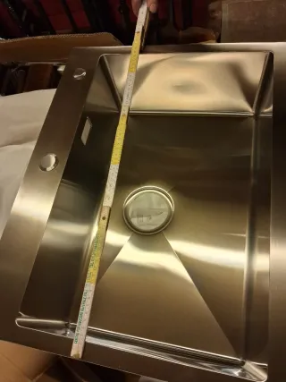 Lavello cucina acciaio inox grigio scuro