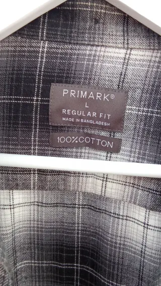 Camisa de cuadros Primark Talla L