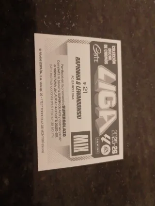 Cromo Mix Liga 25/26 Raphinha Lewandowski