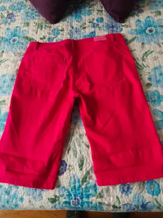Pantalones cortos mujer rosa fucsia