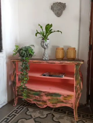 Escultura Cabeza Macetero Piedra