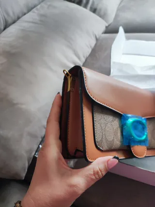 Bolso Coach Mujer Marrón y Beige