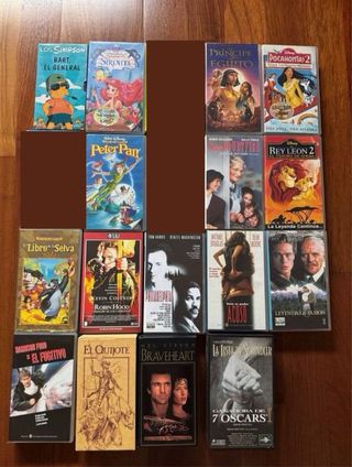 Lote películas formato VHS