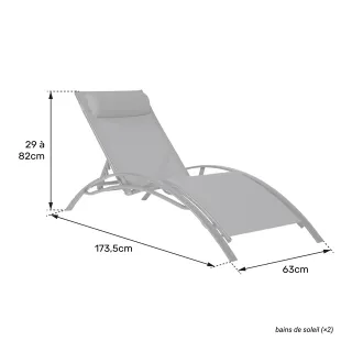 PACK 2 TUMBONAS GALAPAGOS TEXTILENO GRIS-AZUL