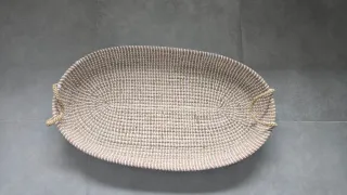 Cambiador mimbre bebé con asas