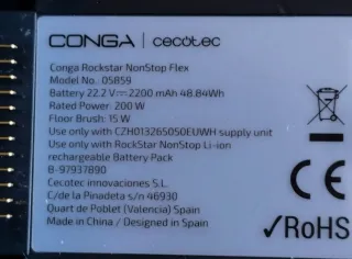 Cuerpo Motor AspiradoraConga ROCKSTAR NonStop Flex