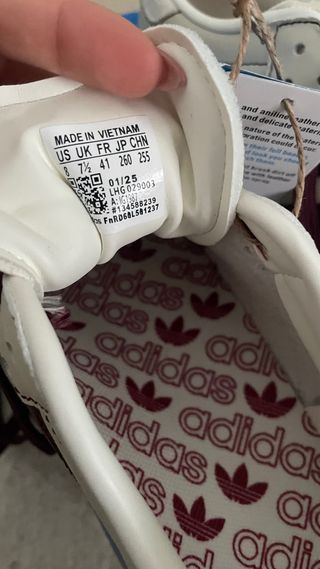 Adidas Samba OG Blanco/Burdeos