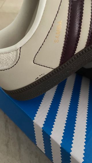 Adidas Samba OG Blanco/Burdeos