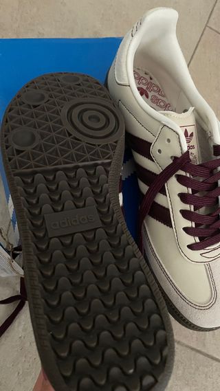 Adidas Samba OG Blanco/Burdeos