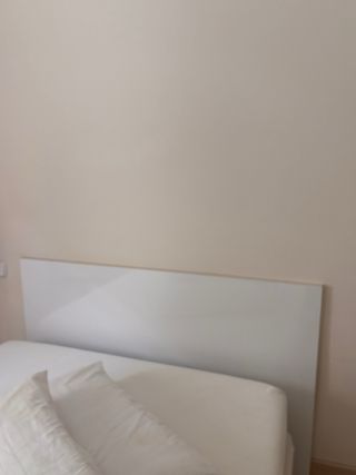 Cabecero cama doble madera, en blanco