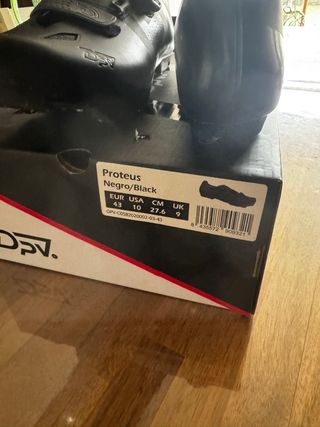 Zapatillas Ciclismo DPV  PROTEUS Negras con calas