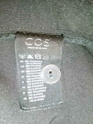 Pantalón recto COS elástico negro