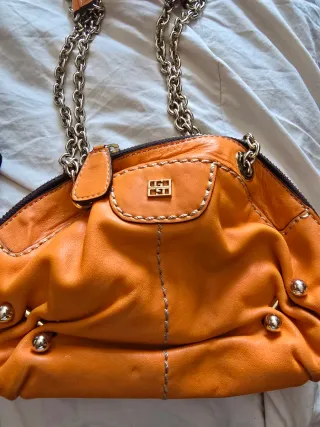 Bolso Gloria Ortiz Naranja y Dorado