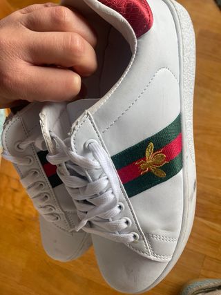 Zapatos tennis Blancos y Verdes