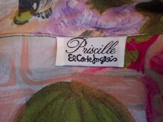 Blusa estampada mujer verde y rosa