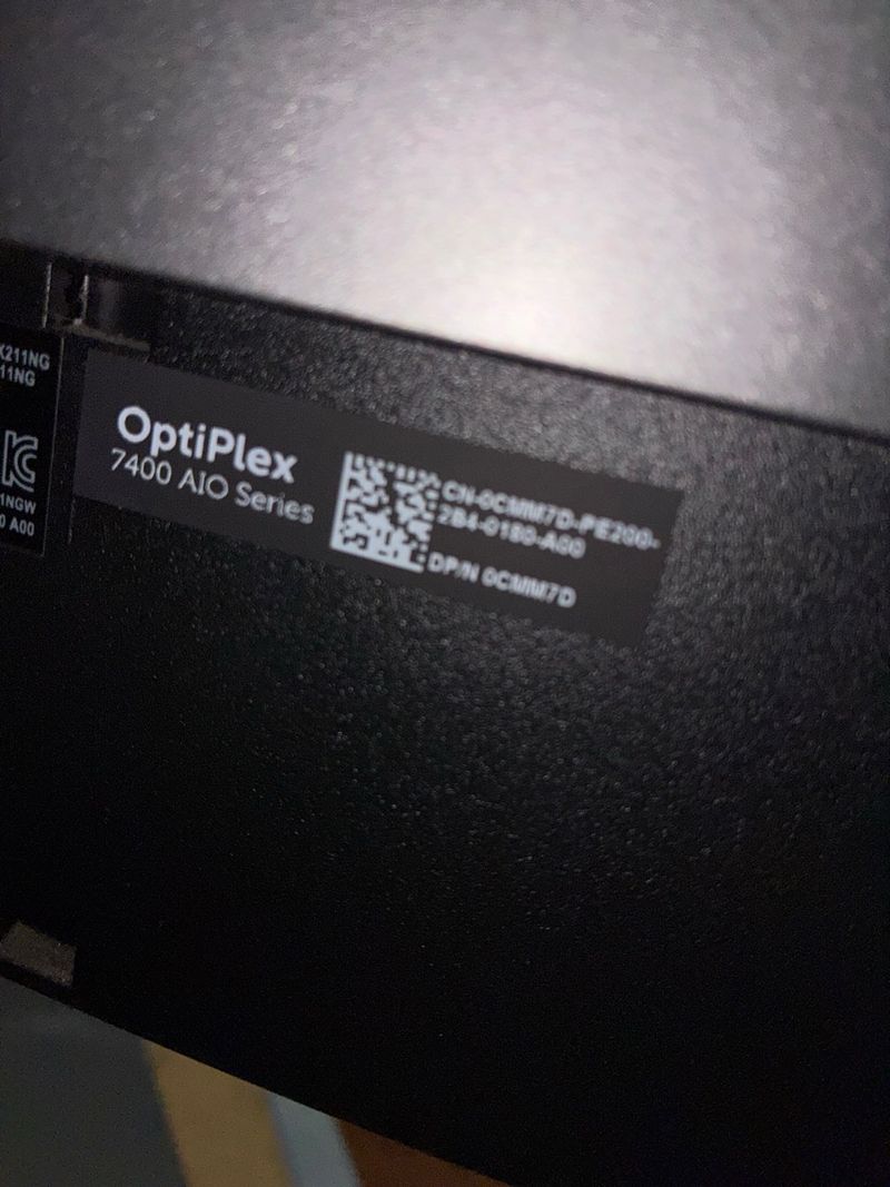 Dell Optiplex 7400 AIO i7 Gen 12 16GB RAM afbeelding 3