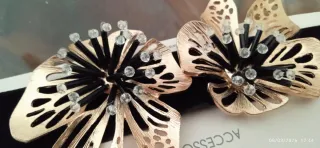 Gargantilla Sfera Negra y Dorada