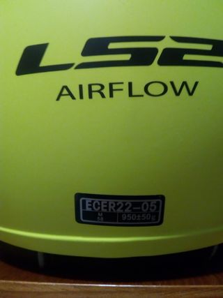Casco Moto Amarillo LS2 con Visera