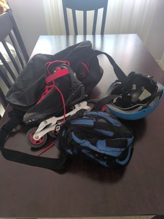 Patines Talla 41 + Casco, Protectores y Bolso