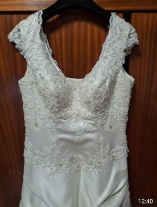 Vestido de Novia Bordado con Pedrería