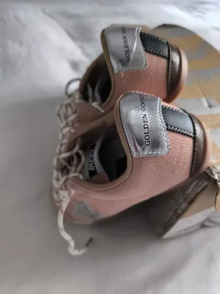 Zapatillas Golden Goose Rosa y Plata Mujer