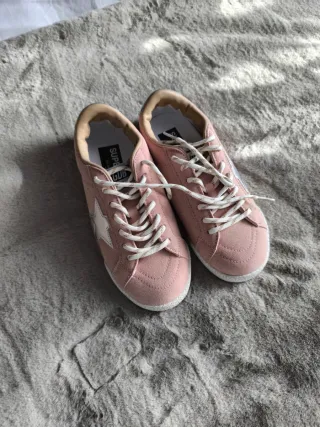 Zapatillas Golden Goose Rosa y Plata Mujer