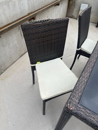Mesa de jardín con 6 sillas
