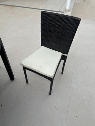 Mesa de jardín con 6 sillas