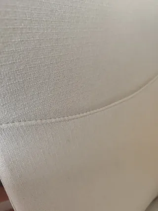 Silla de escritorio SONGMICS beige/blanca