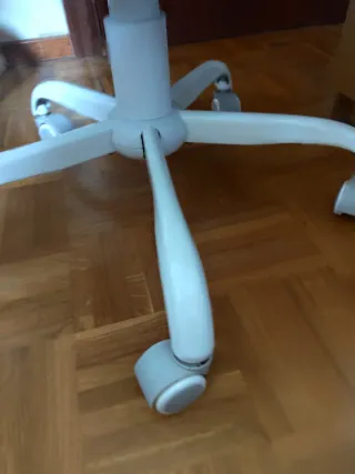 Silla de escritorio SONGMICS beige/blanca