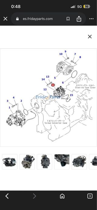 Bomba Hidráulica Komatsu Nueva