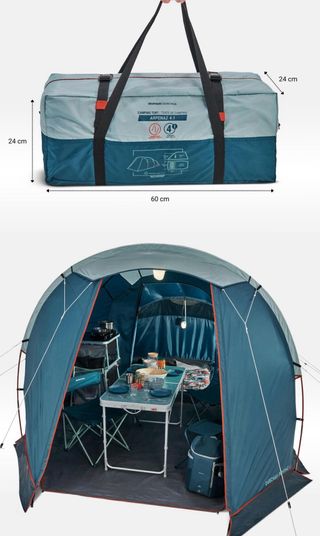 Tienda campaña grande Decathlon