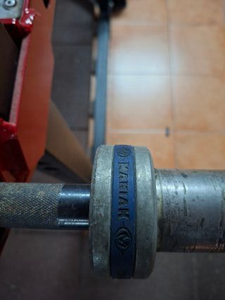 Pack Discos Olímpicos (85kg.), Rack y Barras