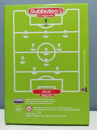 Subbuteo La Leggenda Squadra Milan 1962/63 Nuova
