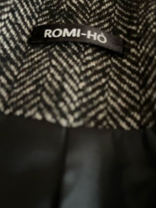 Abrigo Romi-Ho Negro/Gris Talla M